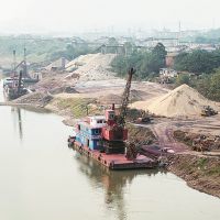 重慶江北區長(cháng)江支流多處砂石碼頭集體轉型升級改造提升貨運能力