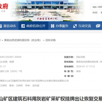 【近6億元起拍】刪除競買(mǎi)人注冊資金要求 安徽500萬(wàn)噸/年大礦恢復交易