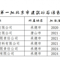 保障建材供應！北京公布2024年第一批建筑砂石綠色基地名單